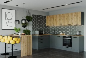 Кухонный гарнитур угловой Дели 2600*1600 (Стол. 26мм) в Агрызе - agryz.ok-mebel.com | фото