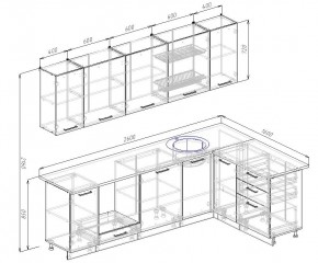 Кухонный гарнитур угловой Демо 2600х1600 (Стол. 38мм) в Агрызе - agryz.ok-mebel.com | фото 2