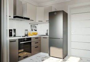 Кухонный гарнитур угловой Латте 2200х1000 (Стол. 38мм) в Агрызе - agryz.ok-mebel.com | фото