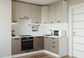 Кухонный гарнитур угловой Латте 2200х1600 (Стол. 38мм) в Агрызе - agryz.ok-mebel.com | фото