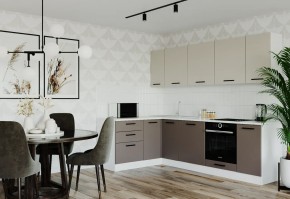 Кухонный гарнитур угловой Латте 2600х1600 (Стол. 26мм) в Агрызе - agryz.ok-mebel.com | фото
