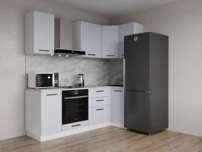Кухонный гарнитур угловой Смоки 2200*1000 (Стол. 38 мм) в Агрызе - agryz.ok-mebel.com | фото