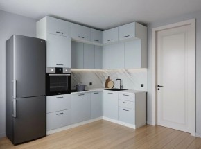 Кухонный гарнитур угловой Смоки 2200*1700 (Стол. 38мм) в Агрызе - agryz.ok-mebel.com | фото