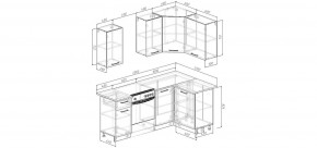 Кухонный гарнитур Умбра 2000*1200 (Стол. 26мм) в Агрызе - agryz.ok-mebel.com | фото 2