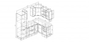 Кухонный гарнитур Умбра 2400*1600 (Стол. 26мм) в Агрызе - agryz.ok-mebel.com | фото 2