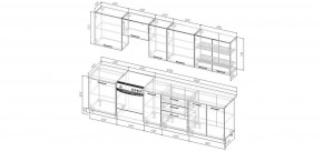 Кухонный гарнитур Виола 3000 (Стол. 26мм) в Агрызе - agryz.ok-mebel.com | фото 2