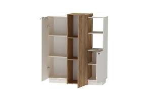 Квадро К-3 Комод 3дв (ЛДСП миндаль-дуб крафт золотой) в Агрызе - agryz.ok-mebel.com | фото 2