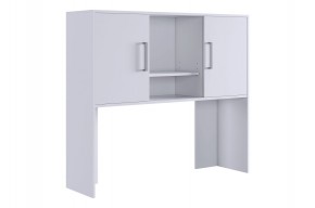 ЛАЙТ 2 Надстройка стола компьютерного (1200) белый в Агрызе - agryz.ok-mebel.com | фото