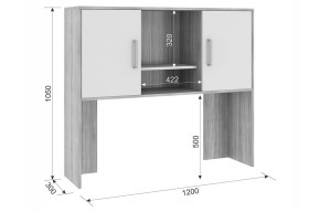 ЛАЙТ 2 Надстройка стола компьютерного (1200) в Агрызе - agryz.ok-mebel.com | фото 2