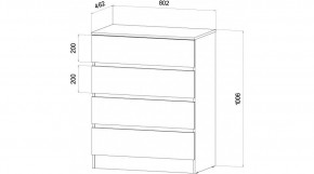 ЛЕНОРА Спальный гарнитур (модульный) графит в Агрызе - agryz.ok-mebel.com | фото 3