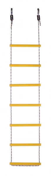 Лестница веревочная 7 перекладин цв.желтый D=30 в Агрызе - agryz.ok-mebel.com | фото 1