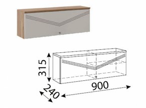 Лимба (гостиная) М10 Шкаф навесной малый в Агрызе - agryz.ok-mebel.com | фото