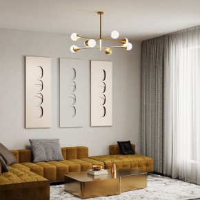 Люстра на штанге Eurosvet Calyx 60168/8 латунь в Агрызе - agryz.ok-mebel.com | фото 4