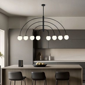 Люстра на штанге Eurosvet Cenacolo 30179/8 черный в Агрызе - agryz.ok-mebel.com | фото 3
