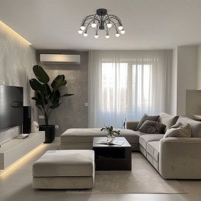 Люстра на штанге Eurosvet Ragno 90035/10 LED черный в Агрызе - agryz.ok-mebel.com | фото 5