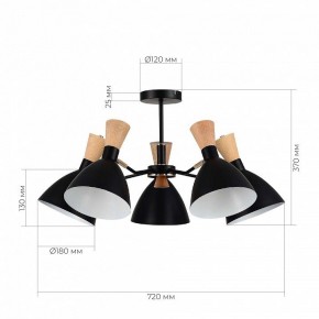 Люстра на штанге EVOLUCE VISTA SLE1256-402-05 в Агрызе - agryz.ok-mebel.com | фото 8