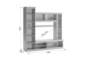 МАКСИ К1 Стенка для гостиной дуб сонома/белое дерево в Агрызе - agryz.ok-mebel.com | фото 1