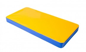 Мат гимнастический 1х0,5х0,08м цв. синий-желтый в Агрызе - agryz.ok-mebel.com | фото 1