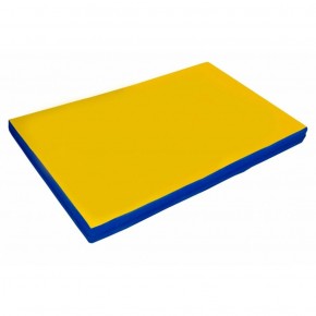 Мат гимнастический 2х1х0,08м цв. синий-желтый в Агрызе - agryz.ok-mebel.com | фото 1