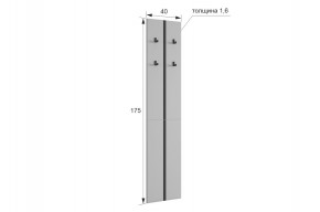 МЕРСИ Прихожая (модульная) графит в Агрызе - agryz.ok-mebel.com | фото 2