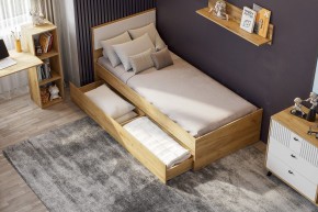 МИЛАН Детская (Дуб Золотой/Белый матовый) в Агрызе - agryz.ok-mebel.com | фото 2