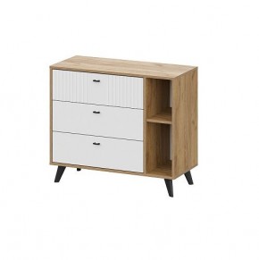 МИЛАН Комод 3 ящика (Белый матовый) в Агрызе - agryz.ok-mebel.com | фото