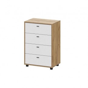 МИЛАН Комод 4 ящика (Белый матовый) в Агрызе - agryz.ok-mebel.com | фото