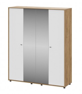 МИЛАН Шкаф четырехстворчатый (Белый Матовый) в Агрызе - agryz.ok-mebel.com | фото