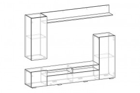 МИЯ Гостиная (ясень анкор светлый) в Агрызе - agryz.ok-mebel.com | фото 2