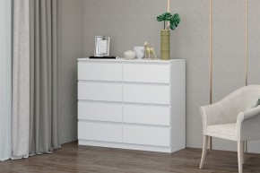 МС "Хилтон" Комод №3 1200 (8 ящ.) белый текстурный в Агрызе - agryz.ok-mebel.com | фото