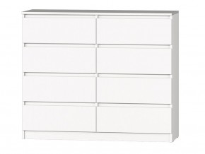 МС "Хилтон" Комод №3 1200 (8 ящ.) белый текстурный в Агрызе - agryz.ok-mebel.com | фото 2