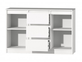 МС "Хилтон" Комод №4 1200 (белый текстурный) в Агрызе - agryz.ok-mebel.com | фото 3