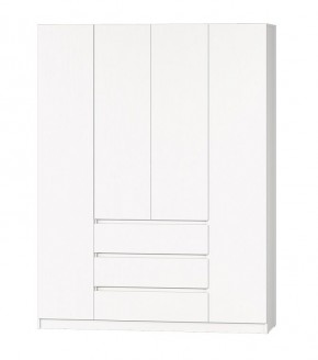 МС "Хилтон" Шкаф №1 1600 (Белый текстурный) в Агрызе - agryz.ok-mebel.com | фото