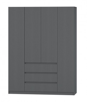 МС "Хилтон" Шкаф №1 1600 (Графит) в Агрызе - agryz.ok-mebel.com | фото 2