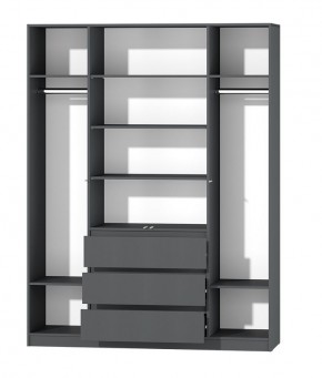 МС "Хилтон" Шкаф №1 1600 (Графит) в Агрызе - agryz.ok-mebel.com | фото 3