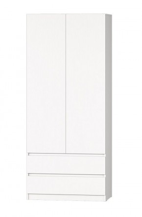 МС "Хилтон" Шкаф №3 900 (Белый текстурный) в Агрызе - agryz.ok-mebel.com | фото