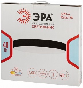 Накладной светильник Эра Relict Relict 38 SPB-6-40 4К BK в Агрызе - agryz.ok-mebel.com | фото 6