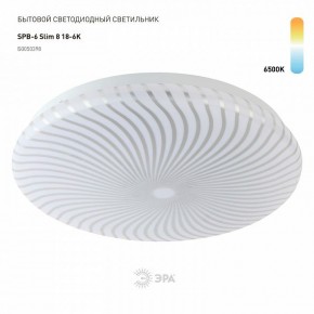 Накладной светильник Эра Slim SPB-6 Slim 8 18-6K в Агрызе - agryz.ok-mebel.com | фото 2