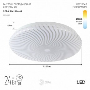 Накладной светильник Эра Slim SPB-6 Slim 8 24-4K в Агрызе - agryz.ok-mebel.com | фото 2