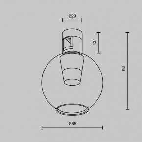 Накладной светильник Maytoni Bubble TR148-1-3W4K-PT в Агрызе - agryz.ok-mebel.com | фото 6
