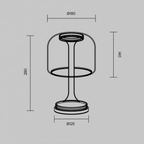 Настольная лампа декоративная Maytoni Spirito MOD286TL-L8W3K в Агрызе - agryz.ok-mebel.com | фото 4