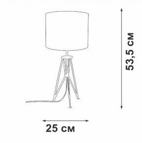 Настольная лампа декоративная Vitaluce V2834 V2834-1/1L в Агрызе - agryz.ok-mebel.com | фото 2