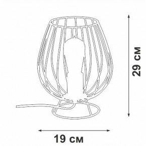 Настольная лампа декоративная Vitaluce V4296 V4296-0/1L в Агрызе - agryz.ok-mebel.com | фото 3