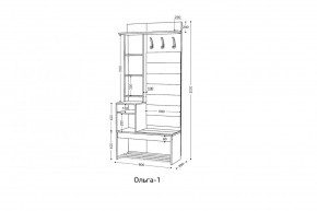 ОЛЬГА Прихожая (модульная) в Агрызе - agryz.ok-mebel.com | фото 3