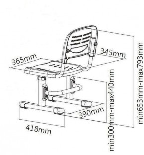 Парта-трансофрмер Amare II Blue + ящик + SST3 Blue в Агрызе - agryz.ok-mebel.com | фото 8