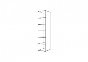 Пенал НЕНСИ (Крафт золотой/Белый глянец) в Агрызе - agryz.ok-mebel.com | фото 2