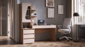 ПИФАГОР Стол компьютерный (дуб вотан/кашемир) в Агрызе - agryz.ok-mebel.com | фото