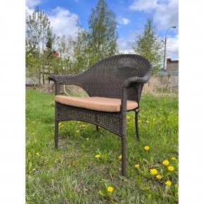 Плетеное кресло LV-140B-Brown с подушкой в комплекте в Агрызе - agryz.ok-mebel.com | фото