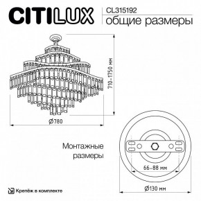 Подвесная люстра Citilux Naiad CL315192 в Агрызе - agryz.ok-mebel.com | фото 6