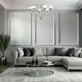Подвесная люстра Eurosvet Calyx 60169/8 никель в Агрызе - agryz.ok-mebel.com | фото 4